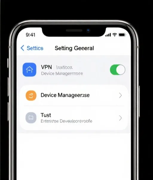 苹果iOS信任证书示意图