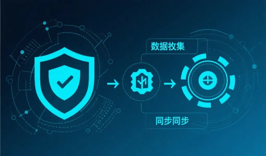 数据采集与加密流程示意图